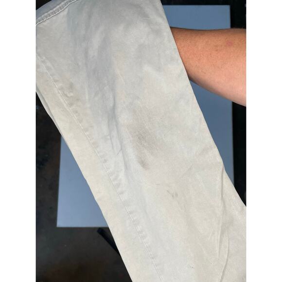 Banana Republic Boyfriend Chino Pants Sz 2S Tarpoon Green Utility Fit Distressed - Picture 13 of 13